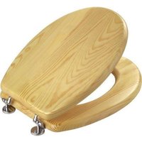 Trade Shop - toilettensitzdeckel universal toilettensitzscharniere holz beige - -3,5 - Trade Shop - toilettensitzdeckel universal toilettensitzscharniere holz beige - -3,5 - von TRADE SHOP