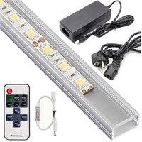 Trade Shop - wasserdichtes aluminium-stangenprofil 1 meter mit 72 leds + netzteil + dimmer - Matte Abdeckung Trade Shop - wasserdichtes aluminium-stangenprofil 1 meter mit 72 leds + netzteil + dimmer - Matte Abdeckung von TRADE SHOP