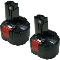 Trade-shop - 2x Hochleistungs Ni-MH Akku, 9,6V / 2000mAh für Bosch PSR960 GSR9.6 23609 32609 32609-RT GDR9.6-V PSR9.6-VE-2 PSR-960 GSR-9.6 32609RT von TRADE-SHOP