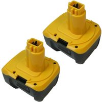 Trade-shop - 2x Li-Ion Akku 14,4V 4000mAh für Dewalt DC528 (Flash Light) DC528N DC551KA DC612KA DC613KA DC614KA DC615KA DC728 DC728KA DC730KA DC731KA von TRADE-SHOP