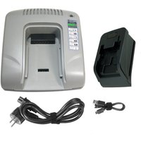 Akku Ladegerät Ladestation 14,4V Li-Ion mit usb kompatibel mit Black & Decker EPL148K EPL148KB EPL14K EPL14KB HP146F4L HP146F4LBK HP146F4LK von TRADE-SHOP