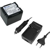 Trade-shop - angebot im set: Ladegerät Kamera Li-Ion Akku + Akku Ladegerät mit Kfz Adapter für Panasonic NV-GS20 NV-GS20B NV-GS20EG-S NV-GS17 von TRADE-SHOP