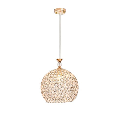 TRADE® Pendelleuchte Golden Globus Leuchter mit K9 Kristall Einstellbare Kordel Esszimmer Beleuchtung von TRADE