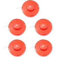 5x Rasentrimmer Doppel-Fadenkopf Motorsense Trimmerkopf M10 x 1,25mm links für Michigan mtm nac CG430N, CG33N, CG360N, CG430B, CG330B, CG260B von TRADE-SHOP