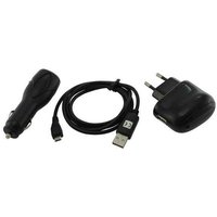 Tradeshop ® - 4in1 ZUBEHÖR SET: Netzteil USB Ladekabel KFZ Kabel Datenkabel für Alcatel One Touch OT-668 OT-706 OT-903D OT-710 OT-909 OT-880 OT-890 von TRADESHOP