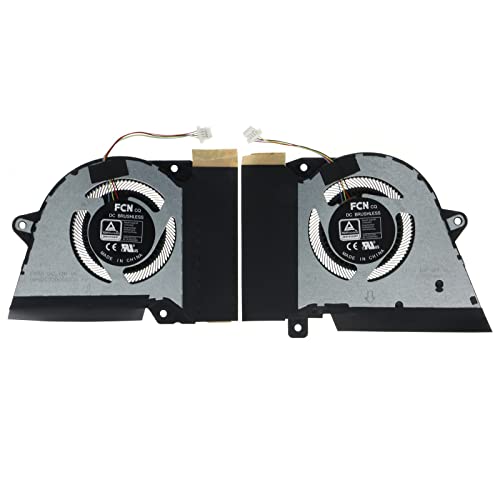 Ersatz CPU & GPU Lüfter für ASUS ROG Zephyrus G14 GA401Q GA401QC GA401QE GA401QH GA401QM GA401IHR FN58 FNNW 13NR05S0AP0101 DFSCK22D05883K FN59 FNNX 13NR05S0AP0201 DFSCK221151818 12V 1A von TRADOCK