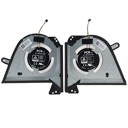 Lüfter CPU GPU Lüfter für ASUS Zephyrus G15 GA503QC GA503QE GA503QM GA503QR GA503QS Zephyrus M16 GU603HE GU603HM GU603HR 12V 1A FN22 13NR04J0T04211 DFSCK221051824 FN23 13NR04J0T03211 DFSCK221151812 von TRADOCK