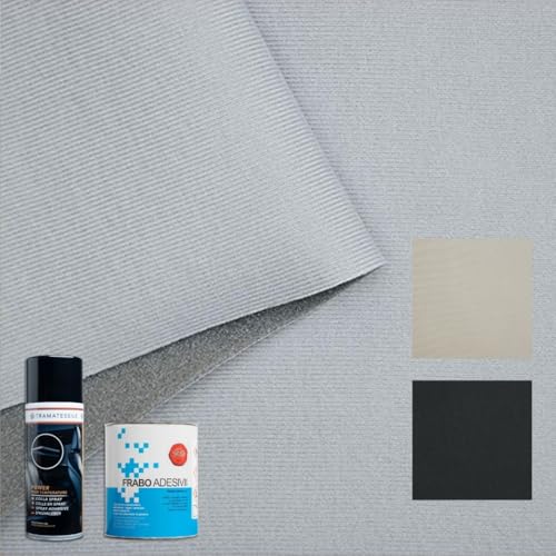 TRAMATESSILE - Kit Stoff Himmel Auto + 1 Kleber GRATIS - Modell Samt - Reparatur Dach Auto Dekolleté - Personalisierung Größe und Farbe - Sprühkleber oder Dose - Made in Italy TRAMATESSILE - Kit Stoff Himmel Auto + 1 Kleber GRATIS - Modell Samt - Reparatur Dach Auto Dekolleté - Personalisierung Größe und Farbe - Sprühkleber oder Dose - Made in Italy von TRAMATESSILE