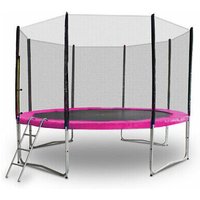 Gartentrampolin Trampolin 305cm Modell 2019 Randabdeckung Pink von MSPOINT