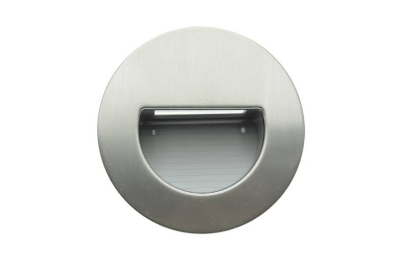 TRANGO LED Außen-Wandleuchte, 1er Set SL-016R IP44 LED Wandleuchte *SOFIO* in Rund, Treppen- Wandstrahler Edelstahl gebürstet für Innen & Außen inkl. 1x je 1 Watt LED Modul warmweiß 3000K, beliebig erweiterbar Einbauleuchte TRANGO LED Außen-Wandleuchte, 1er Set SL-016R IP44 LED Wandleuchte *SOFIO* in Rund, Treppen- Wandstrahler Edelstahl gebürstet für Innen & Außen inkl. 1x je 1 Watt LED Modul warmweiß 3000K, beliebig erweiterbar Einbauleuchte von TRANGO