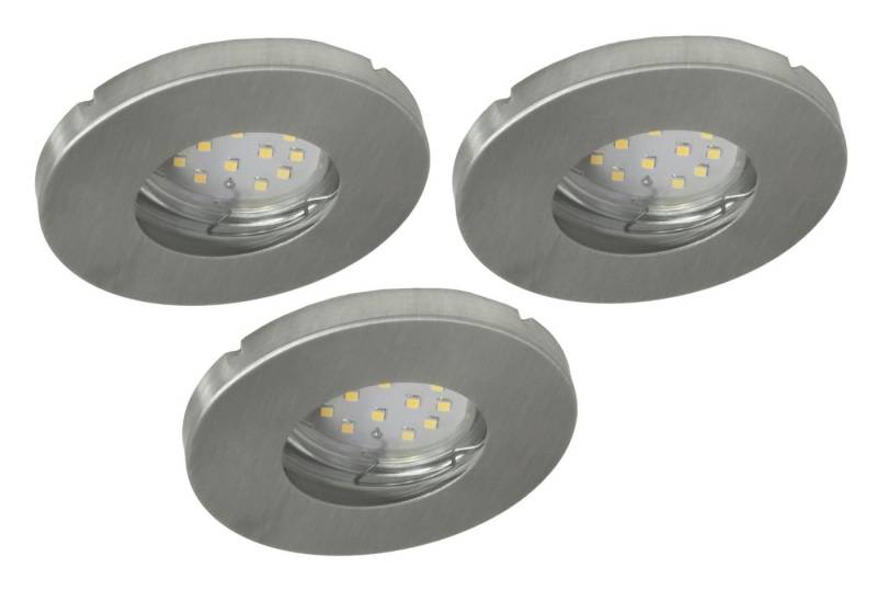 TRANGO LED Einbauleuchte, 3er Set IP65 LED Einbaustrahler 6729IP65-039-5WAK ALU gebürstet inkl. 3x 5 Watt GU10 LED Leuchtmittel 3000K warmweiß & GU10 Fassung, Außen, Bad, Badleuchte, Deckenleuchte, Deckenstrahler TRANGO LED Einbauleuchte, 3er Set IP65 LED Einbaustrahler 6729IP65-039-5WAK ALU gebürstet inkl. 3x 5 Watt GU10 LED Leuchtmittel 3000K warmweiß & GU10 Fassung, Außen, Bad, Badleuchte, Deckenleuchte, Deckenstrahler von TRANGO