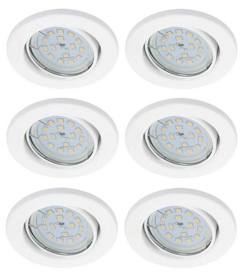 TRANGO LED Einbauleuchte, Dimmfunktion, 6er Set 6729-066MOSD LED Einbaustrahler in Weiß matt Rund inkl. 6x 5 Watt 3 Stufen dimmbar Ultra Flach LED Modul 3000K warmweiß, Warmweiß, Deckenspot, Einbauspot, Deckenleuchte TRANGO LED Einbauleuchte, Dimmfunktion, 6er Set 6729-066MOSD LED Einbaustrahler in Weiß matt Rund inkl. 6x 5 Watt 3 Stufen dimmbar Ultra Flach LED Modul 3000K warmweiß, Warmweiß, Deckenspot, Einbauspot, Deckenleuchte von TRANGO