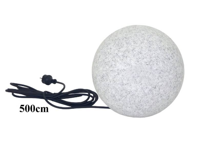 TRANGO LED Gartenleuchte, 200GB IP65 Gartenkugel in 20cm Durchmesser inkl. je 1x E27 LED Leuchtmittel *NATURE* Kugelleuchte mit ca. 5 Meter IP44 Kabel, 3000K warmweiß, Gartenleuchte, Leuchtkugel, Gartenkugelleuchte, Kugellampe von TRANGO