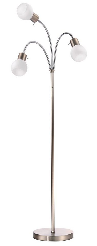 TRANGO LED Stehlampe, Dimmfunktion, 1518 LED Stehlampe 3-flammig mit LED Modulen Serie *EARTH* I 12 Watt I in 3 Stufen dimmbar I satinierte Echtglas-Schirme I Höhe ca. 1550mm I schwenk- und drehbar, modern & chic I Stehleuchte TRANGO LED Stehlampe, Dimmfunktion, 1518 LED Stehlampe 3-flammig mit LED Modulen Serie *EARTH* I 12 Watt I in 3 Stufen dimmbar I satinierte Echtglas-Schirme I Höhe ca. 1550mm I schwenk- und drehbar, modern & chic I Stehleuchte von TRANGO