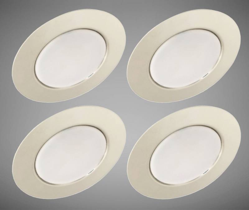 TRANGO LED Unterbauleuchte, 4er Set G4E-048 LED Möbelleuchte I 12 Volt AC/DC I Einbauleuchte I Möbeleinbauleuchte in Chrom I als Ersatz für herkömmliche Strahler mit MR16, G4, GU5.3 Fassung, Küche I Wohnzimmer I Schrank I Schlafzimmer von TRANGO