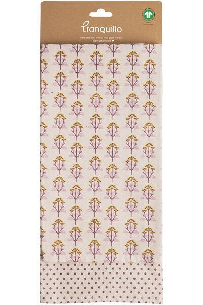 TRANQUILLO 2er-Set Geschirrtücher ROMANTIC, GOTS-zertifiziert, 70 x 50 cm (TEX161, TEX162) von TRANQUILLO