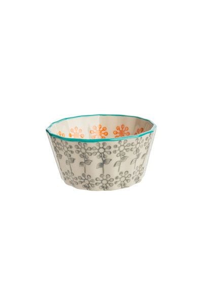 TRANQUILLO Muffinform 8cm aus Steinzeug mit Muster (POR831, POR832, POR833, POR834, POR835, POR836) von TRANQUILLO