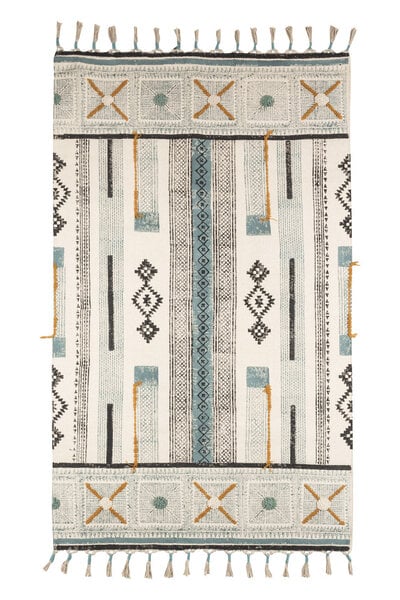 TRANQUILLO Teppich mit Muster, Good Weave-zertifiziert, 150 x 90 cm mit Fransen (BS193, BS194, BS195) von TRANQUILLO