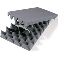 Schaumstoffeinlage Noppenschaum-Zuschnitt, 297 x 210 mm für Auspolsterung von Kartonagen, Kisten, Schachteln von TRANSPAK