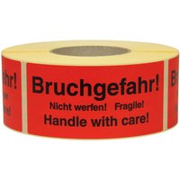 TransPak Hinweis Etiketten Bruchgefahr 1.000 Stk/Rolle von TRANSPAK