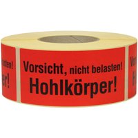 TransPak Hinweis Etiketten Vorsicht Hohlkörper 1.000 Stk/Rolle von TRANSPAK