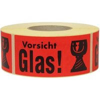Warnetiketten Maße 145x70mm Papier rot Vorsicht Glas TRANSPAK Warnetiketten Maße 145x70mm Papier rot Vorsicht Glas TRANSPAK von TRANSPAK