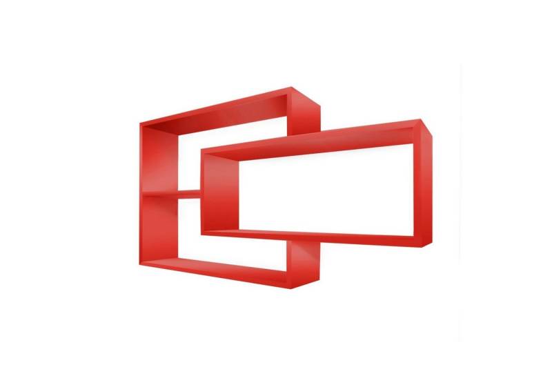 TRAUMMÖBEL Wandregal KARO, Modernes Schweberegal großes Hängeregal Wandregal Rot 104x20x59 cm TRAUMMÖBEL Wandregal KARO, Modernes Schweberegal großes Hängeregal Wandregal Rot 104x20x59 cm von TRAUMMÖBEL