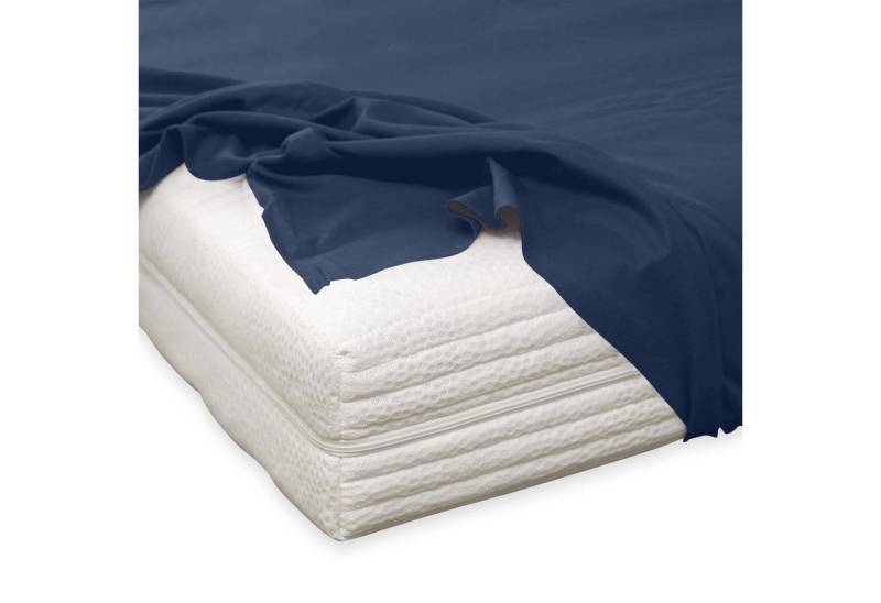 TRAUMSCHLAF Betttuch Feinbiber Haustuch Bettlaken, Biber, Gummizug: ohne Spanngummi, (1 Stück), warmes weiches Laken von TRAUMSCHLAF