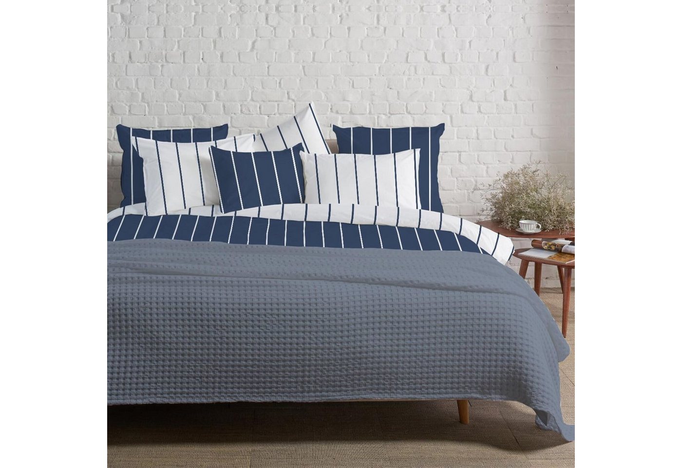 TRAUMSCHLAF Bettwäsche Fine Stripes, Flanell, 2 teilig, melierte flauschig weiche Flanellqualtität TRAUMSCHLAF Bettwäsche Fine Stripes, Flanell, 2 teilig, melierte flauschig weiche Flanellqualtität von TRAUMSCHLAF