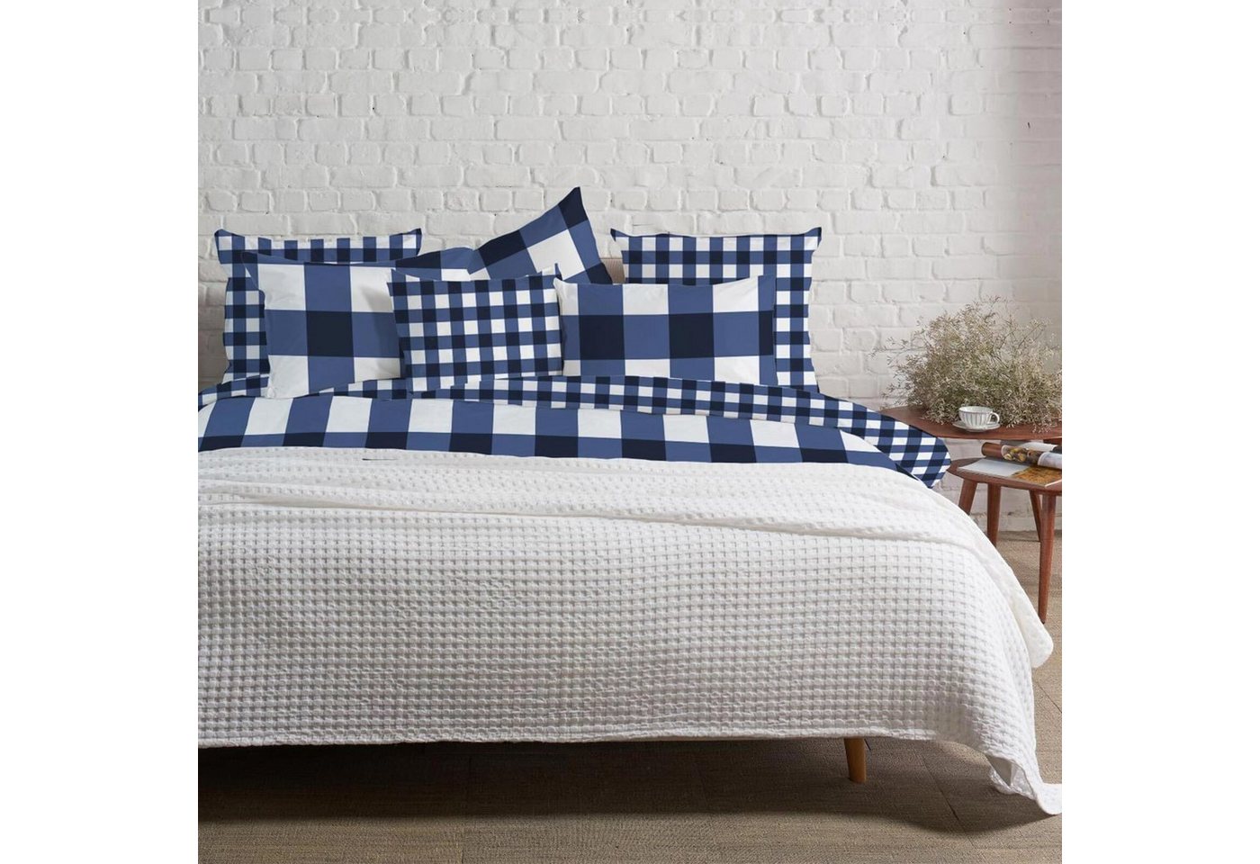 TRAUMSCHLAF Bettwäsche Karos, Flanell, 3 teilig, melierte flauschig weiche Flanellqualtität TRAUMSCHLAF Bettwäsche Karos, Flanell, 3 teilig, melierte flauschig weiche Flanellqualtität von TRAUMSCHLAF