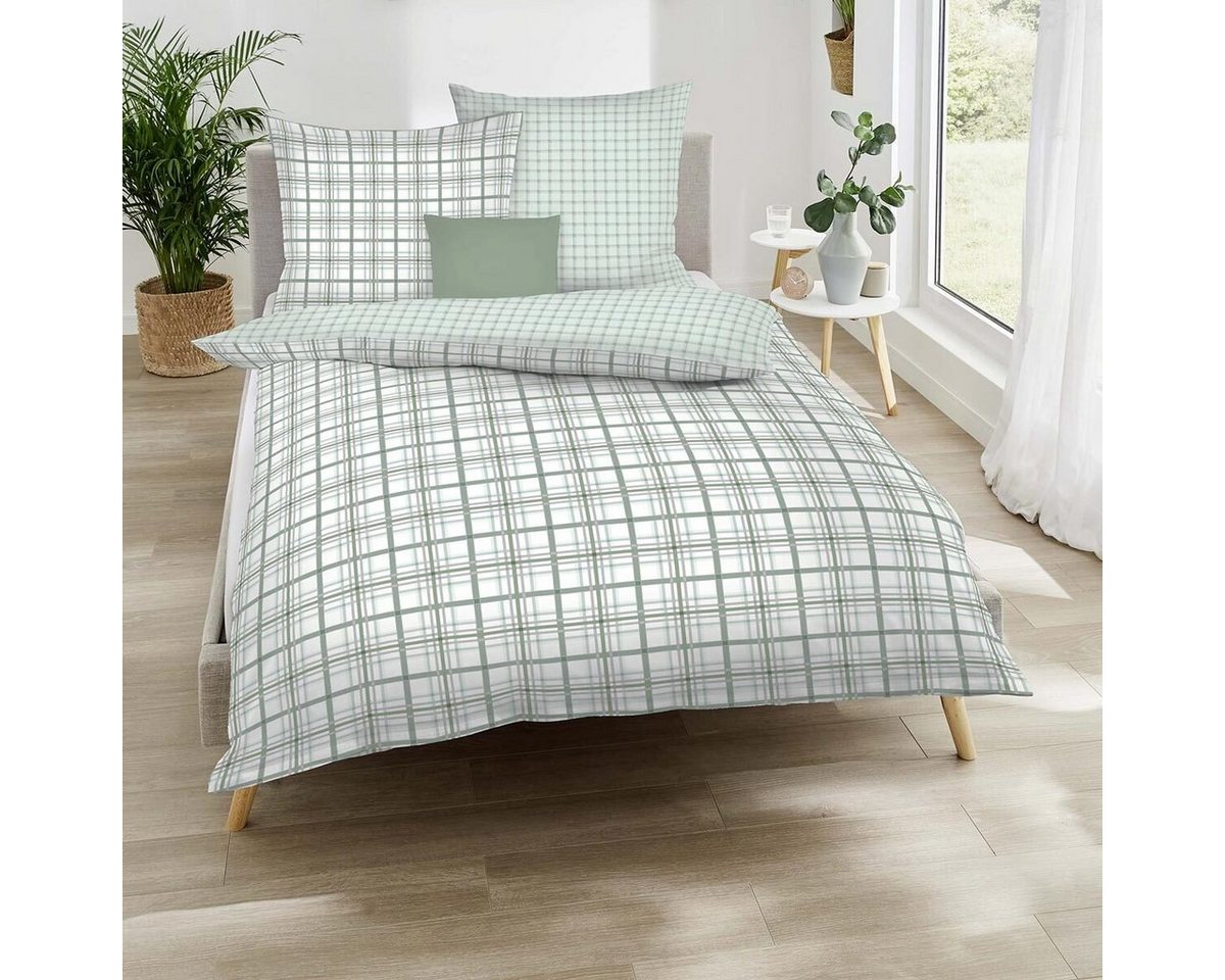 Bettwäsche Plaid, TRAUMSCHLAF, Biber, 2 teilig, wunderbar kuschelige Biber Bettwäsche von TRAUMSCHLAF