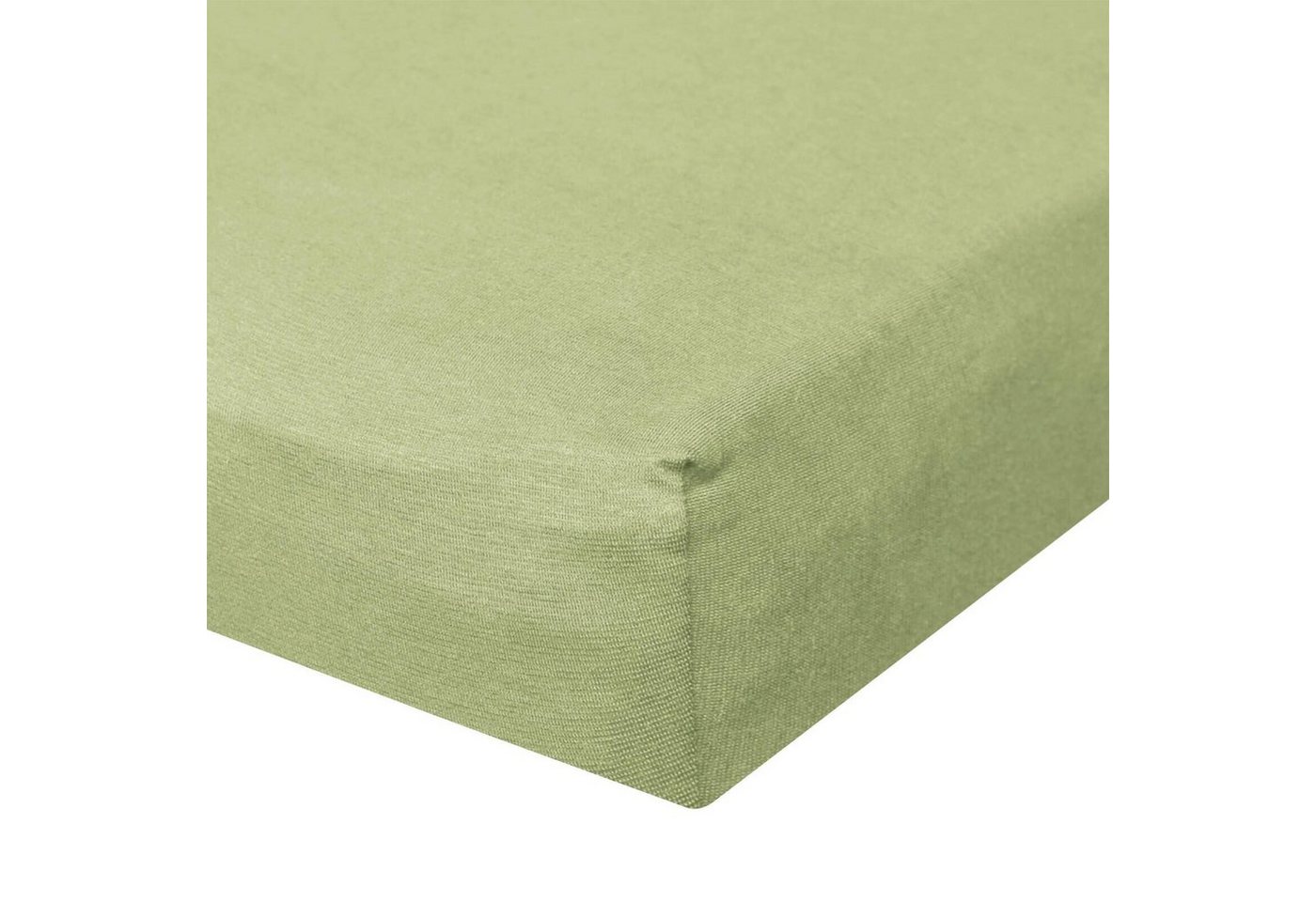 TRAUMSCHLAF Spannbettlaken De-Luxe, Jersey, Gummizug: Rundumgummi, (1 Stück), hochwertige Verarbeitung von TRAUMSCHLAF