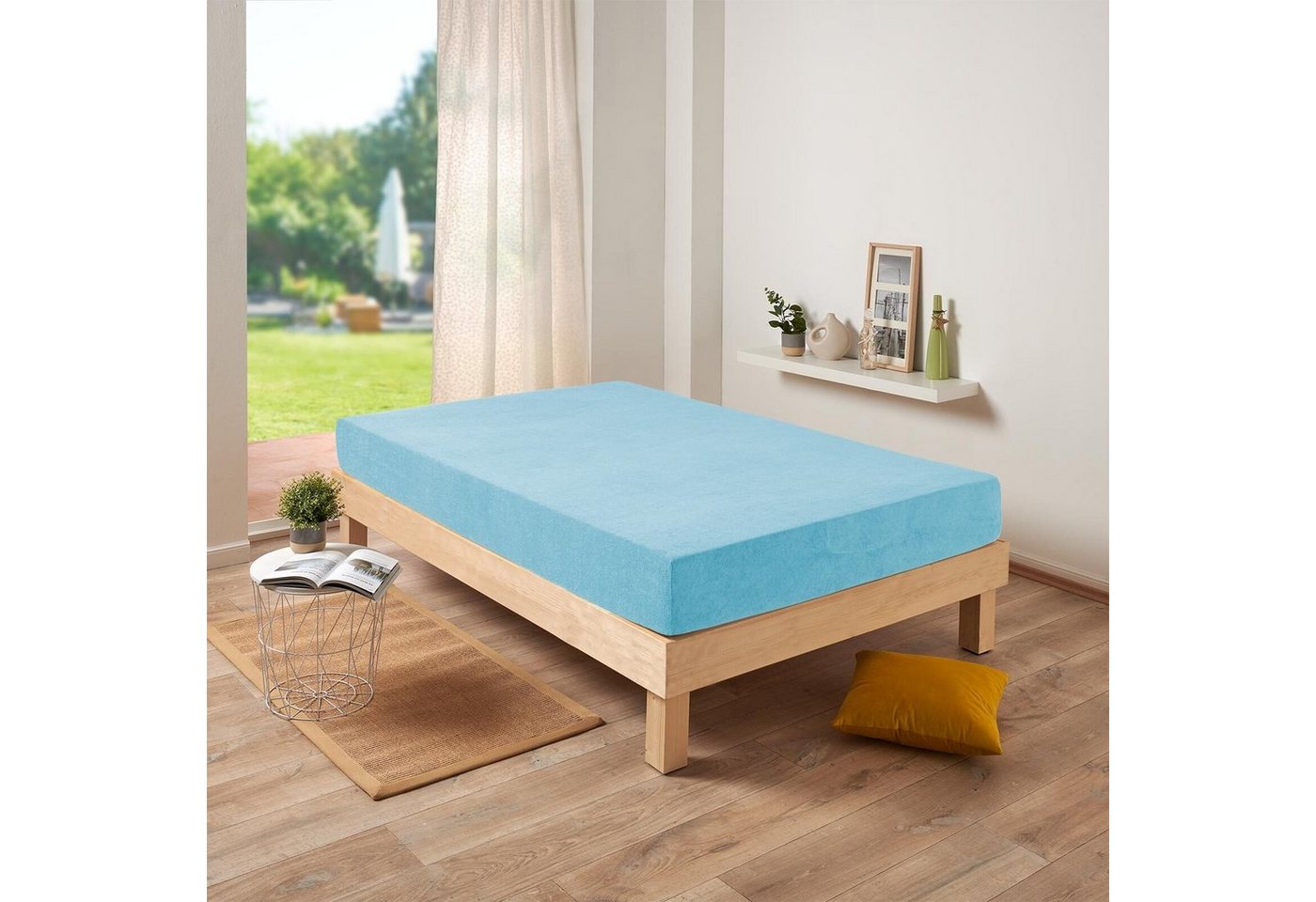 TRAUMSCHLAF Spannbettlaken Frottee Stretch, Frottier, Gummizug: Rundumgummi, (1 Stück), flauschig weich, elastisch und anschmiegsam von TRAUMSCHLAF