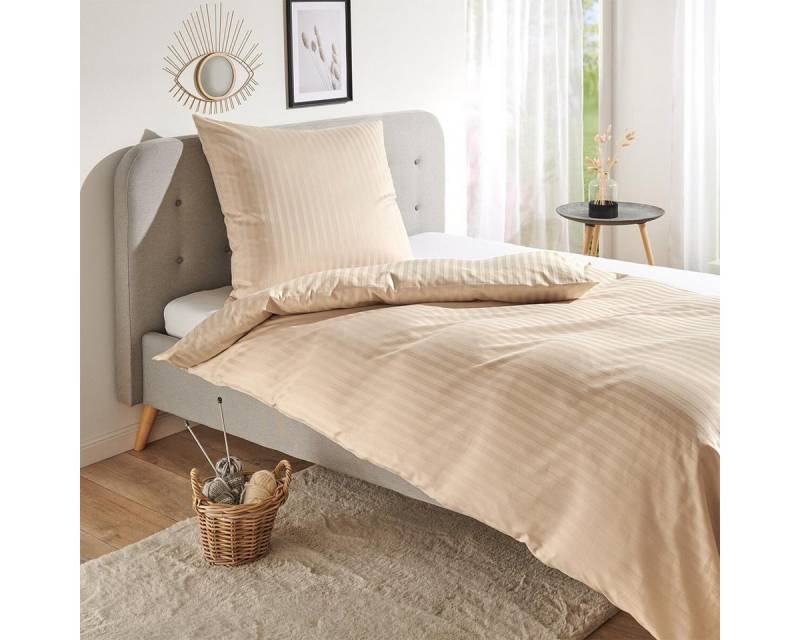 TRAUMSCHLAF Bettwäsche Pure, Mako Satin, 2 teilig, hochwertige Satin Bettwäsche von TRAUMSCHLAF