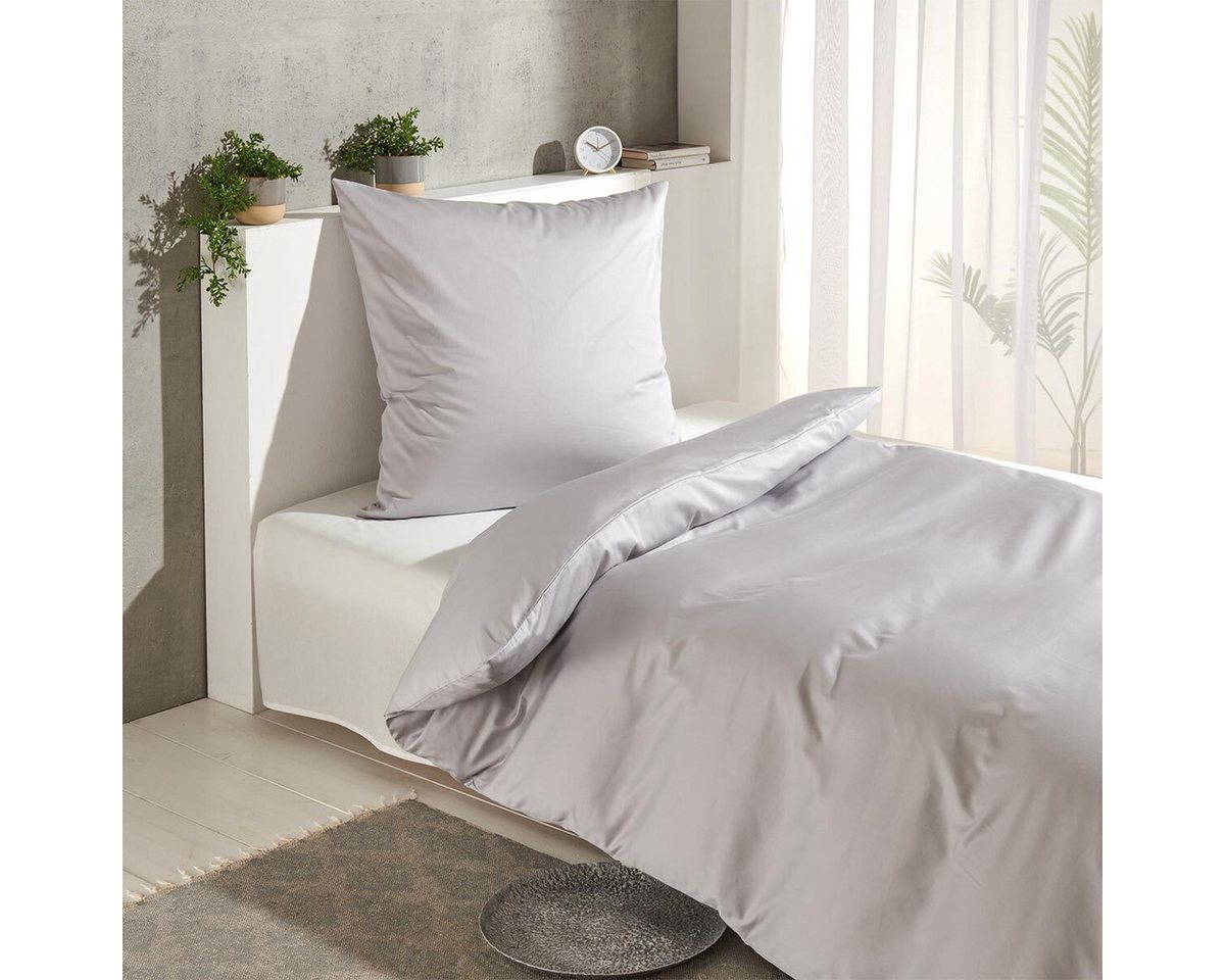 TRAUMSCHLAF Bettwäsche Pure, Mako Satin, 2 teilig, hochwertige Satin Bettwäsche TRAUMSCHLAF Bettwäsche Pure, Mako Satin, 2 teilig, hochwertige Satin Bettwäsche von TRAUMSCHLAF