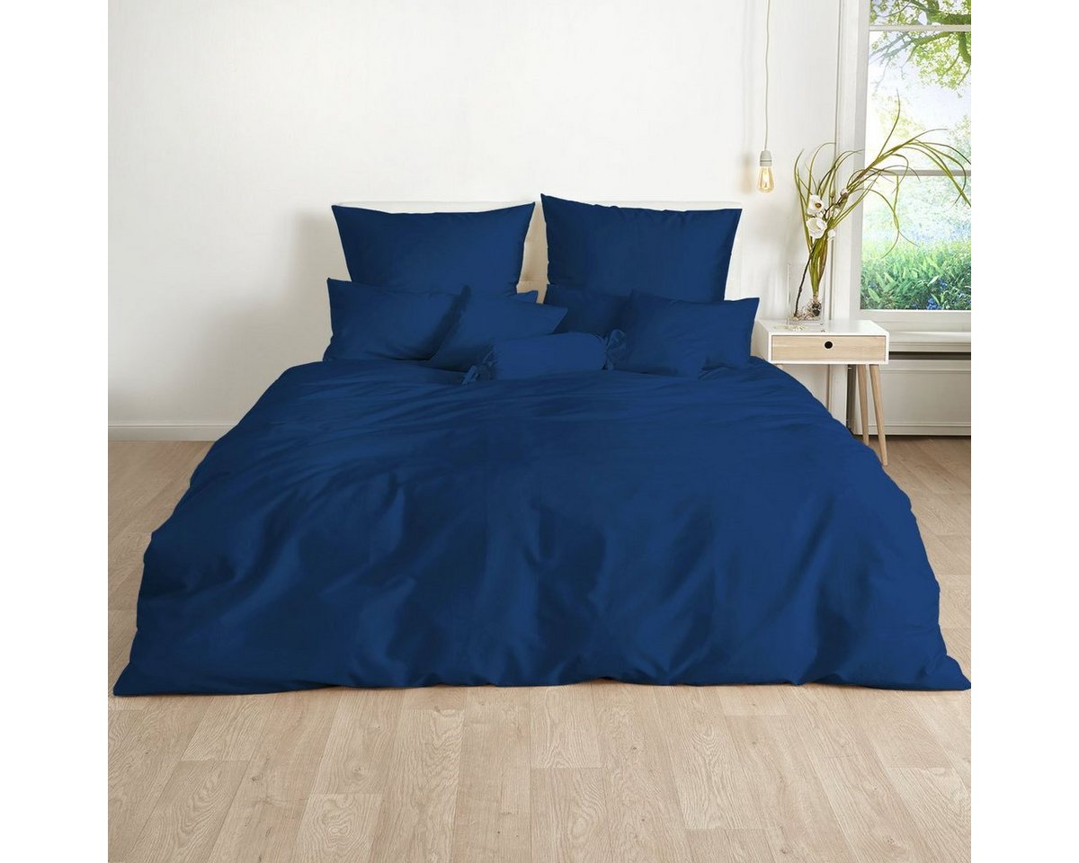 TRAUMSCHLAF Bettwäsche Uni, Mako Satin, 3 teilig, pflegeleichter Mako-Satin von TRAUMSCHLAF