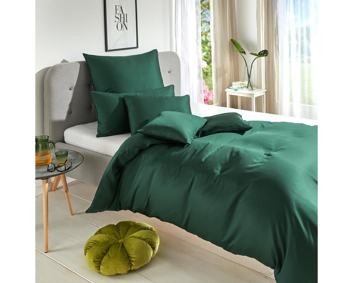 TRAUMSCHLAF Bettwäsche Uni Tencel™ Lyocell, Lyocell, 2 teilig, glatte Oberfläche und super angenehmes weiches Hautgefühl von TRAUMSCHLAF