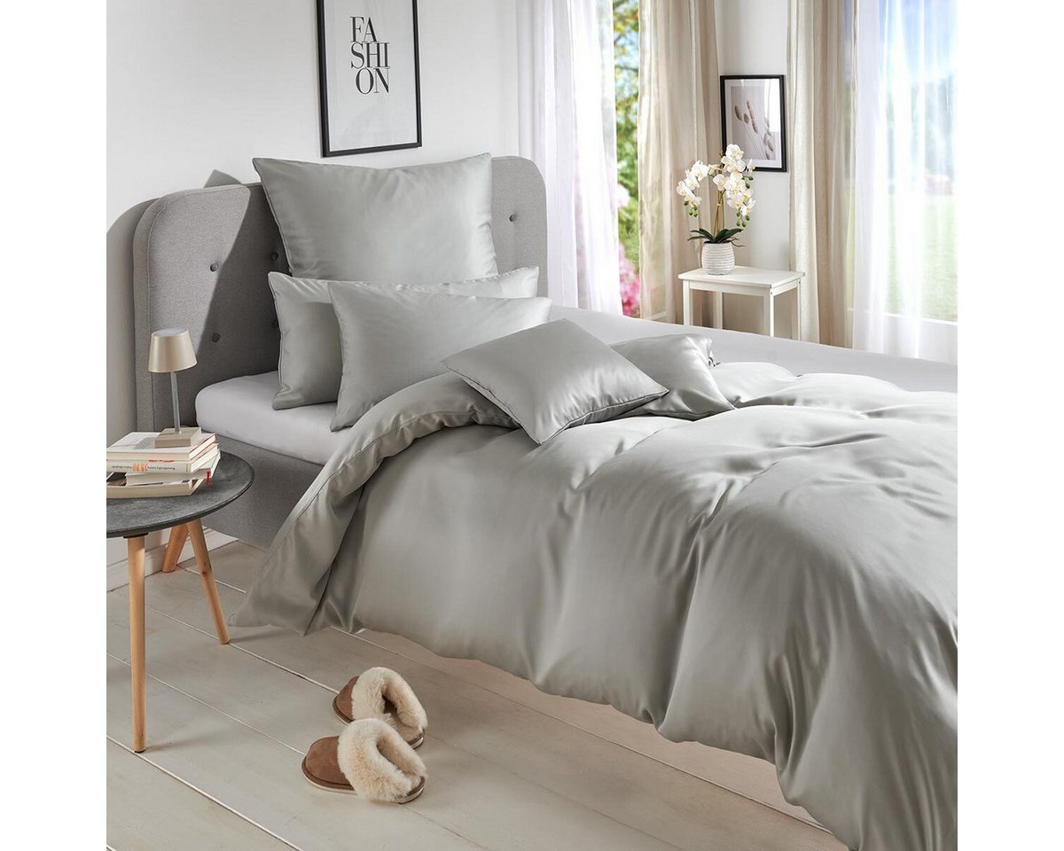 TRAUMSCHLAF Bettwäsche Uni Tencel™ Lyocell, Lyocell, 3 teilig, glatte Oberfläche und super angenehmes weiches Hautgefühl von TRAUMSCHLAF