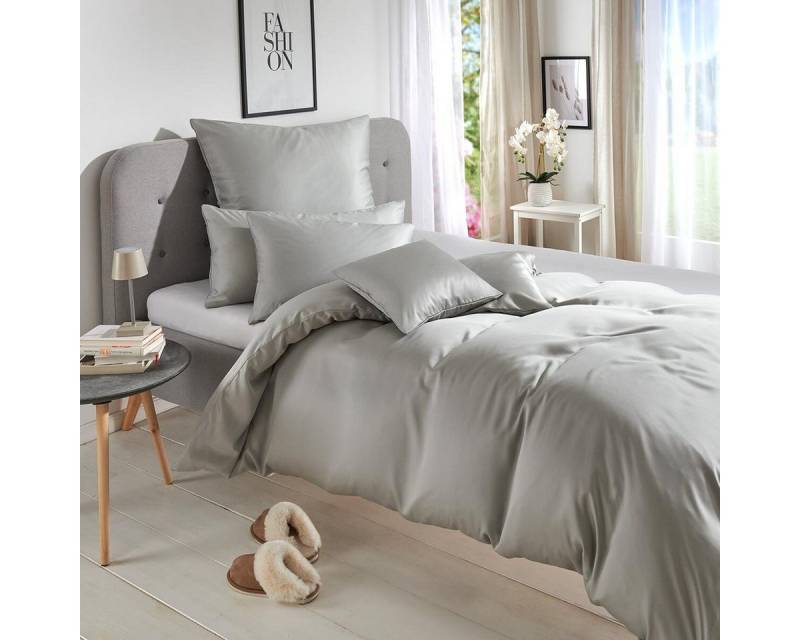 TRAUMSCHLAF Bettwäsche Uni Tencel™ Lyocell, Lyocell, 3 teilig, glatte Oberfläche und super angenehmes weiches Hautgefühl von TRAUMSCHLAF