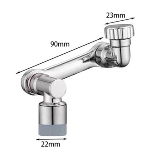 HahnverläNgerung 1080 ° Universal Rotation Wasserhahn Extender Sprayer Kopf Küche Roboter Arm Verlängerung Wasserhähne Mixer Belüfter Bubbler Wasserhahn Düse Einfache Installation(Single Mode) von TRDEWR