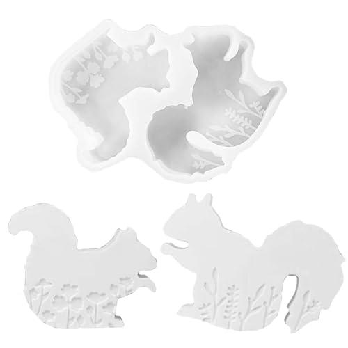 TREABEAR Silikonformen Gießformen Eichhörnchen Gipsformen Zum Gießen, Silikonform Eichhörnchen mit Blume, Silikon Formen Zum Gießen, Tiere Silikonform, Kerzen Formen Silikon Herbst Tiere TREABEAR Silikonformen Gießformen Eichhörnchen Gipsformen Zum Gießen, Silikonform Eichhörnchen mit Blume, Silikon Formen Zum Gießen, Tiere Silikonform, Kerzen Formen Silikon Herbst Tiere von TREABEAR