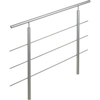 Treba Frewa Geländersystem »AluTop«, Aluminium, HxL: 121,5 x 150 cm, eloxiert - silberfarben von Treba Frewa