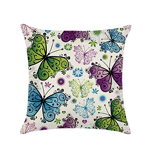 TREESTAR Kissenbezug Kissenbezug Pillowcase Dekoration Kissen Kissen für Bett Caso Sofa, Arredo Sofa Haus Auto Büro 45 x 45 cm, Serie Tiere und Tropical Medium 23 von TREESTAR