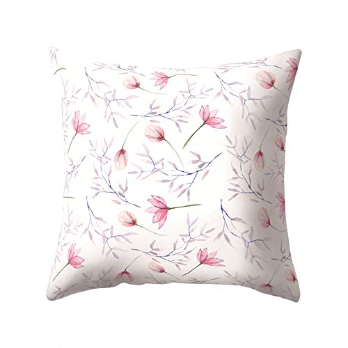 TREESTAR Kissenbezug für Schlafsofa, quadratisch, Modell Vegetal, Kissen Pillowcase Dekoration, Kissenbezüge für Schlafsofa, Wohnzimmer, Schlafsofa, Auto, Büro 45 x 45 cm von TREESTAR