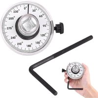 1/2-Zoll-Drehmomentwinkelmessgerät, 360 Grad verstellbarer Antriebswinkel-Drehmomentschlüssel für die Autoreparatur von TREETALK