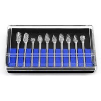 10 Stück Doppelschnitt-Rotationsfräser, 3 mm Schaft, 6 mm Kopf, Hartmetallfräser für Holz- und Metallbearbeitung 10 Stück Doppelschnitt-Rotationsfräser, 3 mm Schaft, 6 mm Kopf, Hartmetallfräser für Holz- und Metallbearbeitung von TREETALK