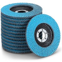 10 Stück Scheibenfach, Edelstahl Schleifscheibe Fächerscheibe Polierscheibe Blau Ø 125 mm Bohrung 22 mm - 60er Körnung 10 Stück Scheibenfach, Edelstahl Schleifscheibe Fächerscheibe Polierscheibe Blau Ø 125 mm Bohrung 22 mm - 60er Körnung von TREETALK