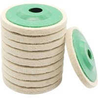 10 stücke 4 Zoll Runde Wollfilz Rad Disc Pads für 100mm Winkel Grinder Polieren Polieren 10 stücke 4 Zoll Runde Wollfilz Rad Disc Pads für 100mm Winkel Grinder Polieren Polieren von TREETALK