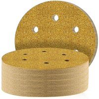 150 mm Schleifscheiben, 40 Stück Schleifscheiben Schleifer Runde Schleifpads 6 Löcher 60er Körnung zum Schleifen Polieren Rostentfernung für 150 mm Schleifscheiben, 40 Stück Schleifscheiben Schleifer Runde Schleifpads 6 Löcher 60er Körnung zum Schleifen Polieren Rostentfernung für von TREETALK