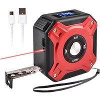 2-in-1-Laser-Maßband, wiederaufladbares Laser-Maßband mit 40 m Laser und 5 m Band, per USB wiederaufladbar mit LCD-Hintergrundbeleuchtung, 2-in-1-Laser-Maßband, wiederaufladbares Laser-Maßband mit 40 m Laser und 5 m Band, per USB wiederaufladbar mit LCD-Hintergrundbeleuchtung, von TREETALK